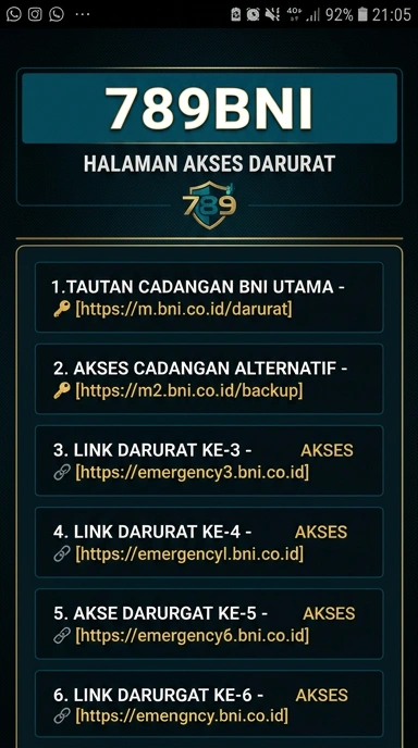 Link Alternatif 789bni untuk Pengguna Android di Indonesia