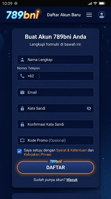 Panduan Daftar Akun Baru 789bni untuk Pengguna Android
