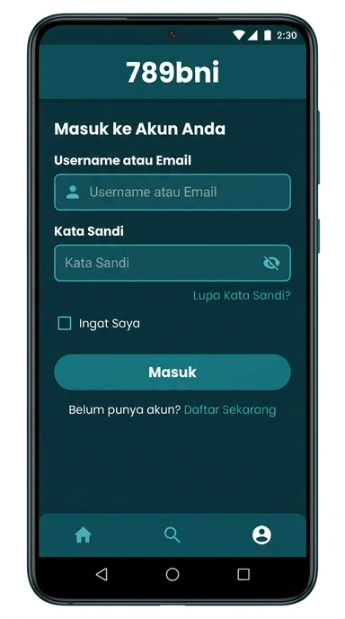 Login Akun 789bni untuk Pengguna Android