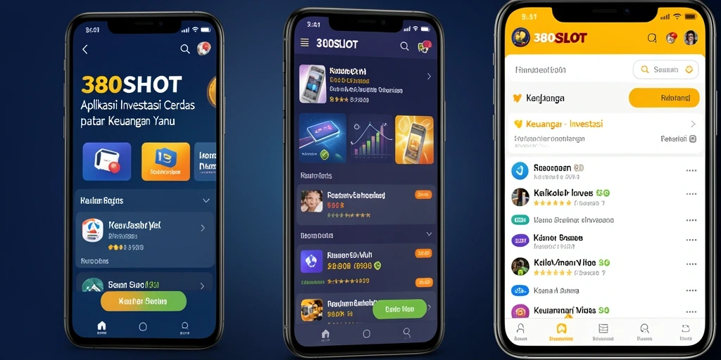 Tampilan antarmuka aplikasi 380SLOT yang modern dan fungsional.