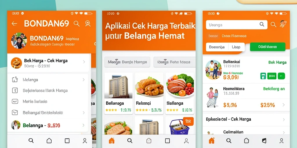 Tampilan antarmuka aplikasi BONDAN69 yang sederhana dan intuitif.