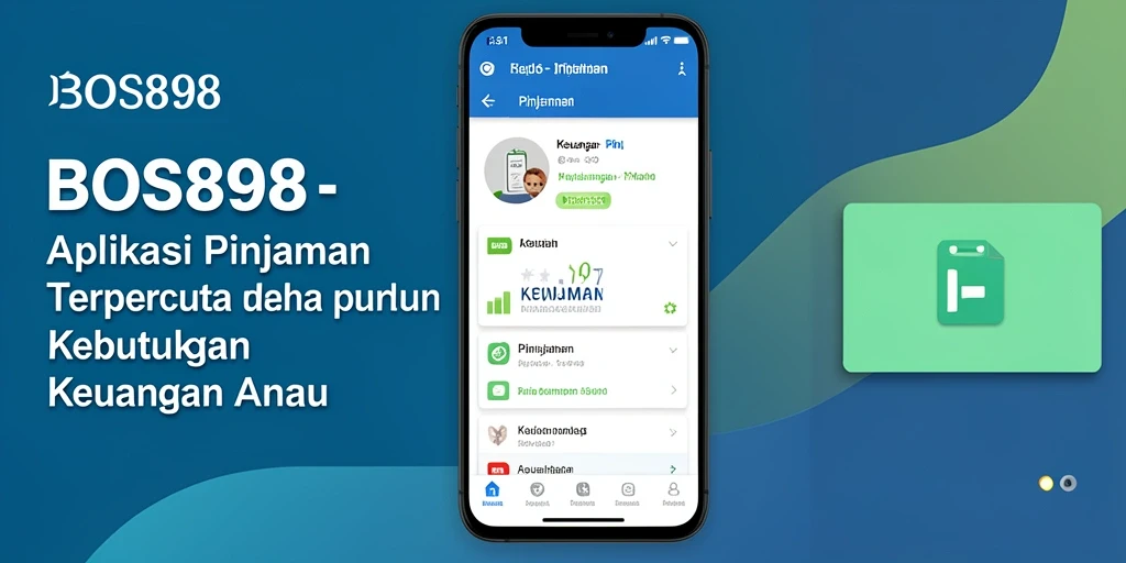 Antarmuka aplikasi Pinjaman BOS898 yang modern dan mudah digunakan.