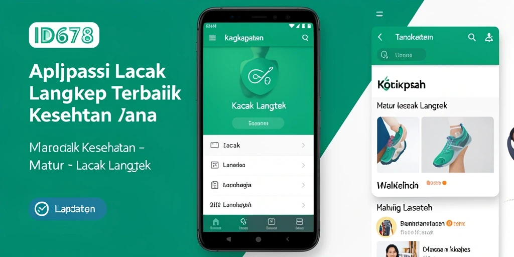 Tampilan antarmuka utama aplikasi Lacak Langkah ID678.