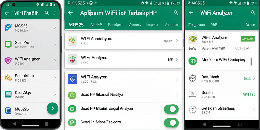 Tampilan antarmuka MG525 yang informatif dan mudah digunakan.