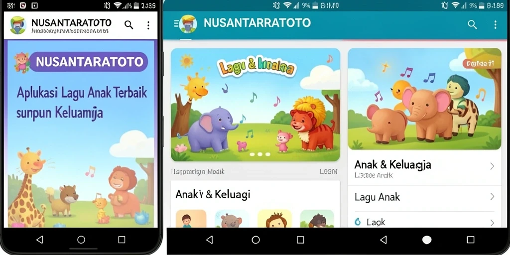 Tampilan antarmuka NUSANTARATOTO yang ceria dan menarik untuk anak-anak.