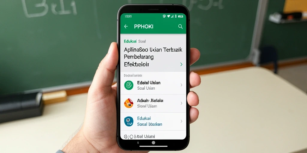 Tampilan antarmuka PPHOKI dengan fitur Soal Ujian yang menarik.